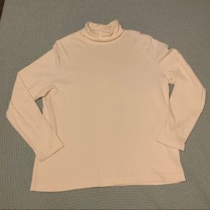 Jones New York Sport Cream Turtleneck Top 1X Plus